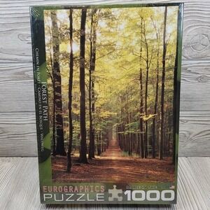 Eurographics Forest Path 1000 Piece Jigsaw Puzzle Made in USA New Sealed